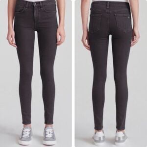 Rag & Bone 10 Inch Skinny Charcoal‎ Gray Jeggings -- 23